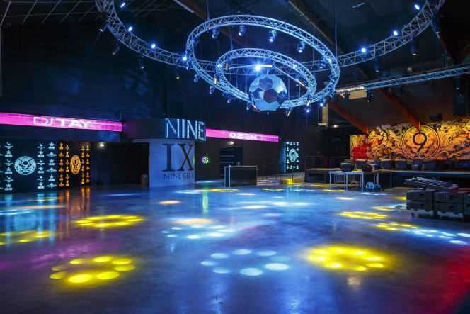 The empty track of the Nine, discotheque and concert hall in Toulouse, June 5, 2020