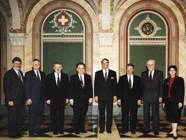 The first official Federal Council photo from 1993