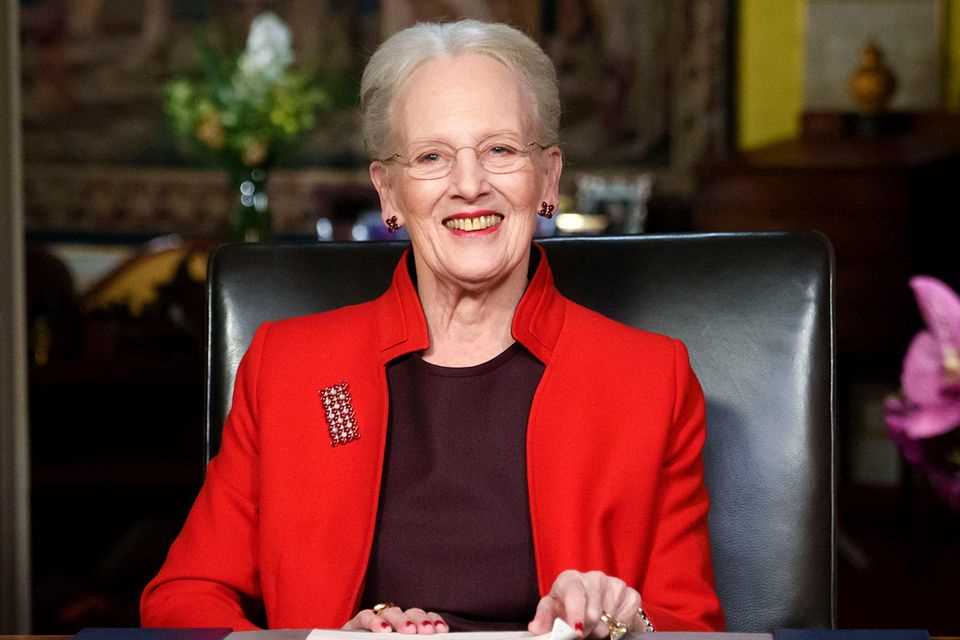 Queen Margrethe gives her New Years address. 