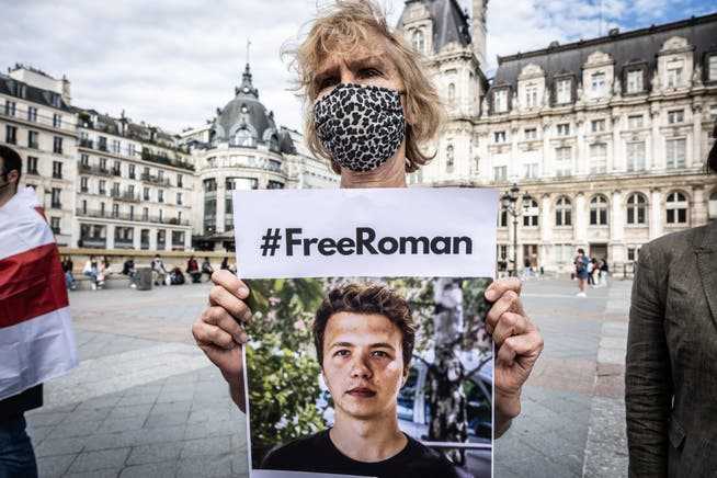 Viele Weissrussen fordern die sofortige Freilassung des Bloggers Roman Protasewitsch.