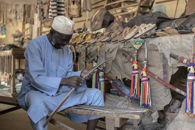 At the craft market in Garoua, the regional capital of the North Province of Cameroon, in January 2022.