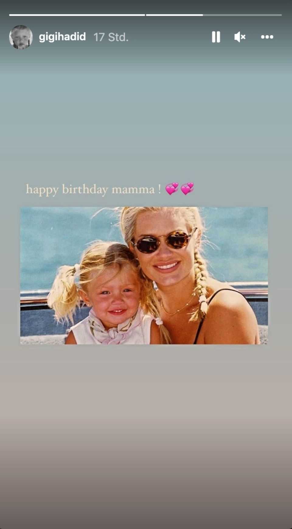 Gigi Hadid congratulates her mother Yolanda on her birthday