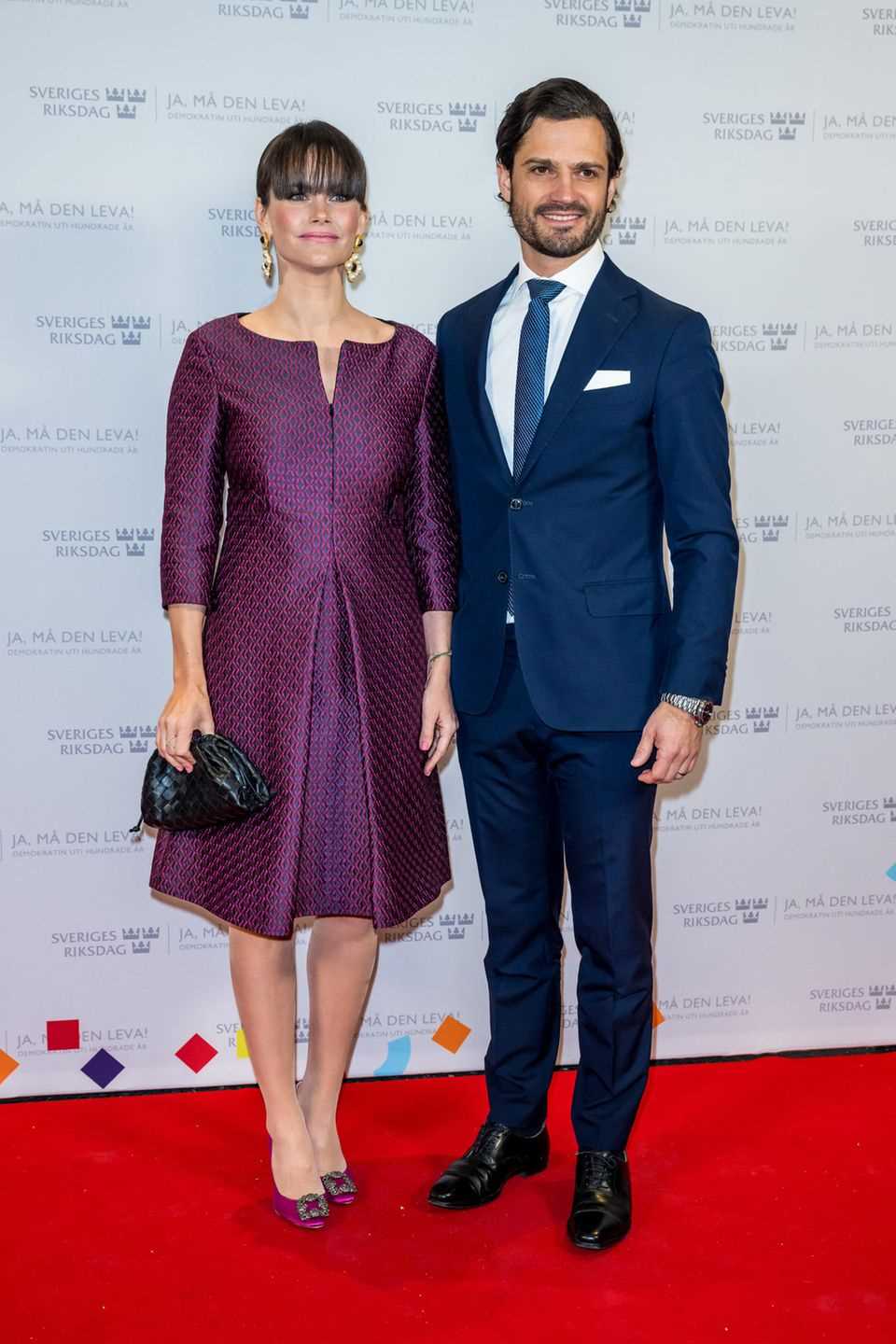 Princess Sofia and Prince Carl Philip on the red carpet