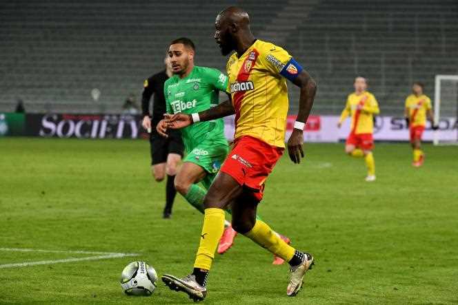 Lensois Seko Fofana still decisive, in Saint-Etienne, on January 15, 2022.