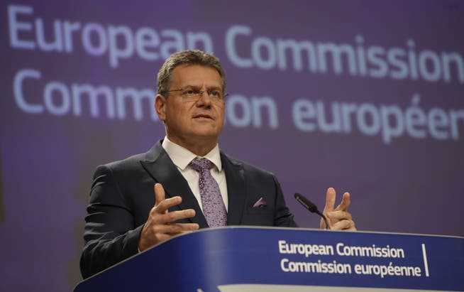 EU-Kommissar Maros Sefcovic ruft die Schweiz zu Entscheidungen auf. 