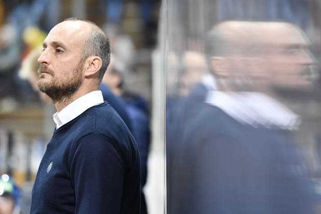 Still waiting for his first win in the Hallenstadion: the HCD coach Christian Wohlwend.