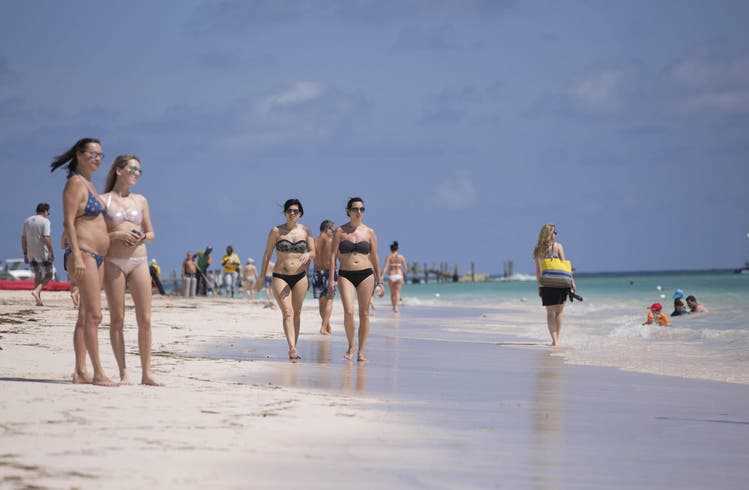 Strandleben bei Punta Cana.