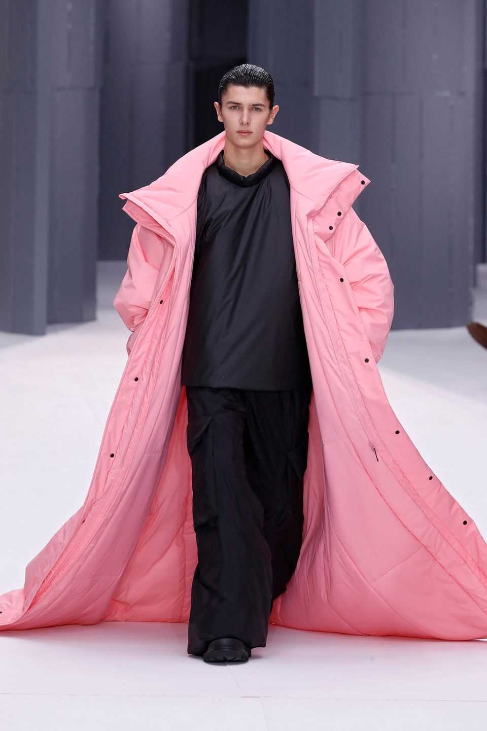Prince Nikolai walks the runway for "Rains" at Paris Fashion Week