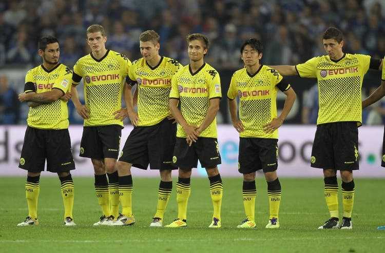 Moritz Leitner (3rd from right) played as a young supplementary player in the Dortmund championship team.