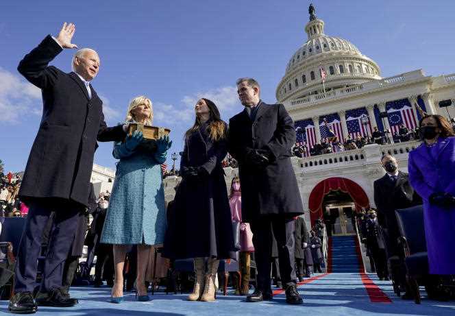 On January 20, 2021, at noon Washington time (6 p.m. in Paris), at the Capitol, Democrat Joe Biden officially becomes the 46th President of the United States.