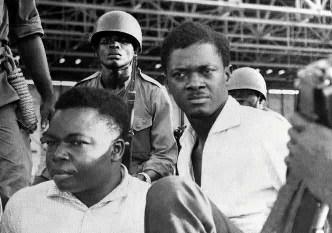 Congolese Prime Minister Patrice Lumumba and Vice-President of the Senate Joseph Okito during their arrest in Léopoldville, present-day Kinshasa, in December 1960.