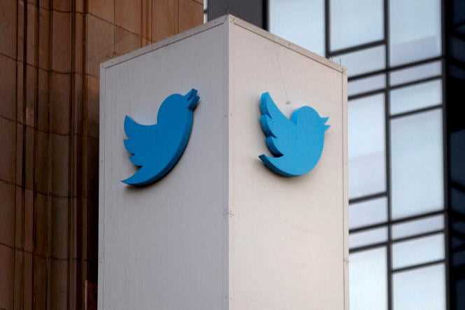At Twitter headquarters in San Francisco, California on January 11, 2021.