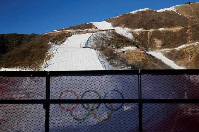 More than 100 snow generators and 300 snow cannons will work tirelessly to cover the ski slopes with fake snow during the Beijing Games.