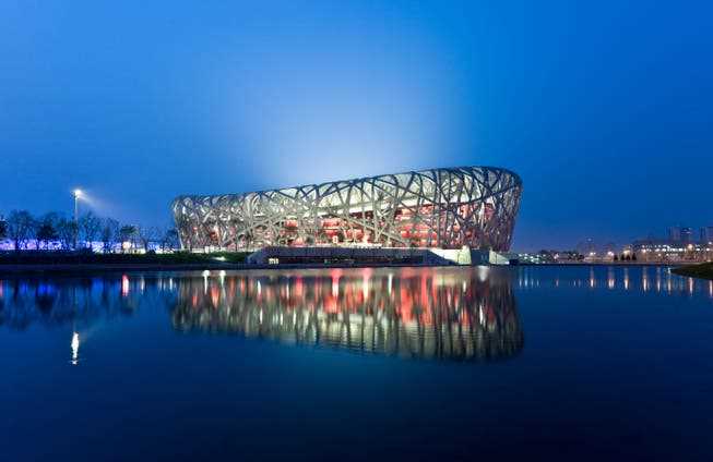 The National Stadium in Beijing, China.