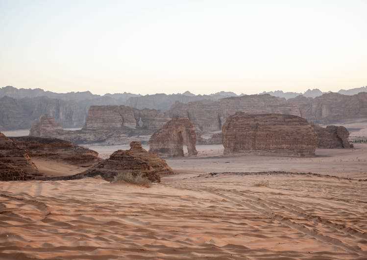 The region of «Elephant rock» in Al-Ula, where the tour takes place.