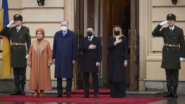 Erdogan besucht den ukrainischen Präsidenten