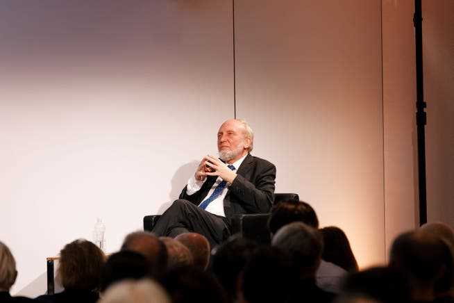 Pensive: Hans-Werner Sinn gave the introductory speech to the NZZ panel.