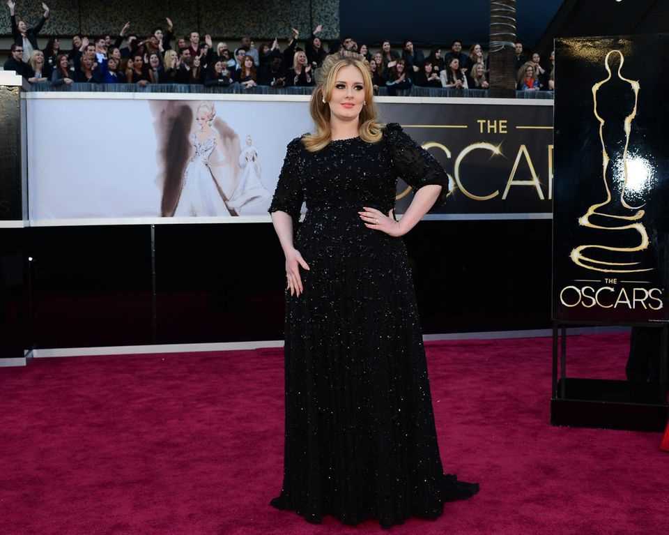Adele at the Oscars in 2013