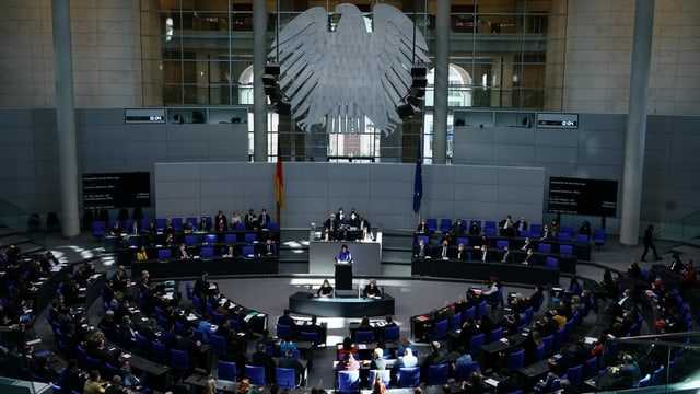 Bundestag in Deutschland. 