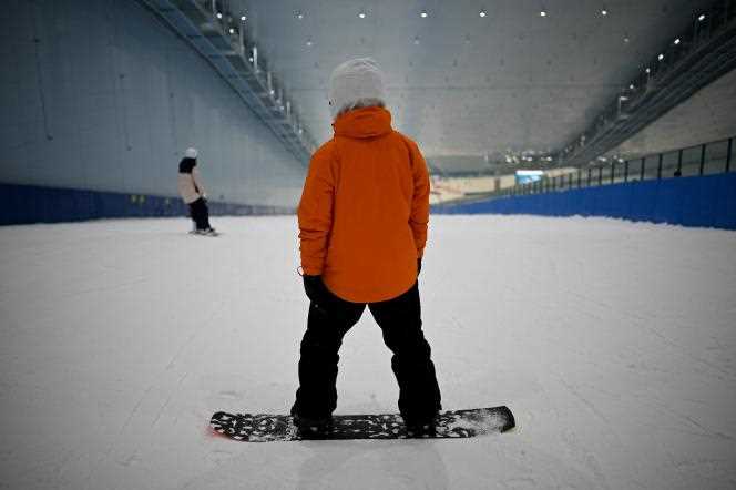 At Sunac Snow Park, an indoor ski resort, in Chengdu, Sichuan province, China, Nov.