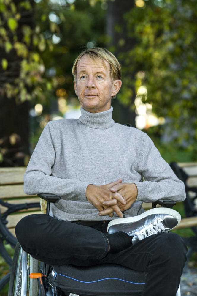 Swedish lecturer and writer Björn Natthiko Lindeblad, in Stockholm, in September 2021.