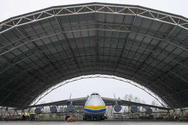 The home of the Antonov An-225 Mriya is at Hostomel Airport, in the hangar specially built for it.