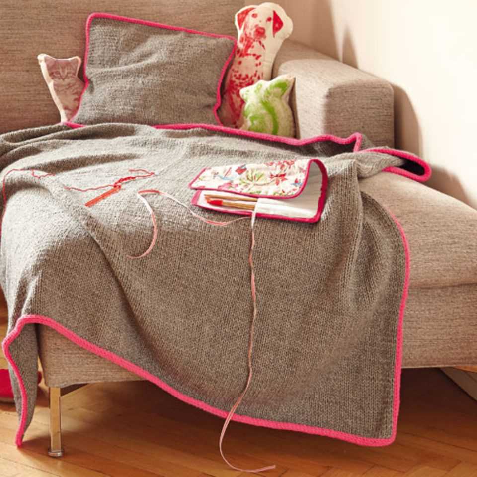 Knit blanket: 10 simple instructions