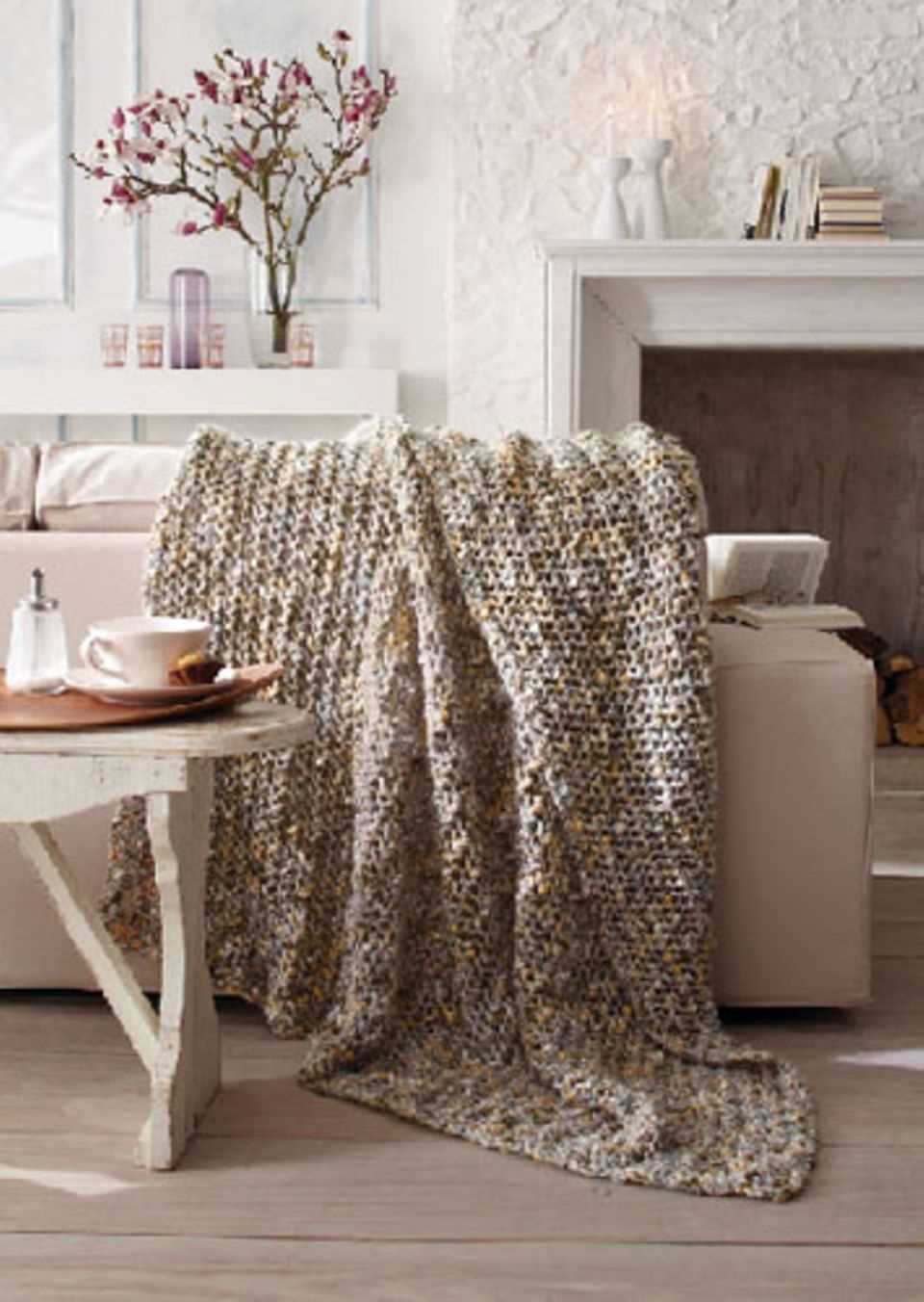 Knit blanket: 10 simple instructions