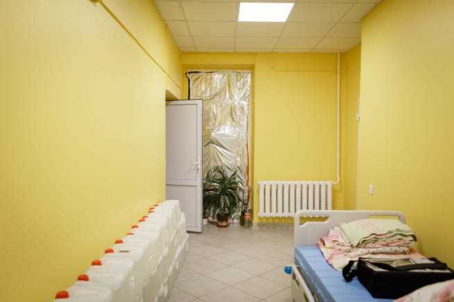A room in the Children's Hospital in Lviv, western Ukraine.