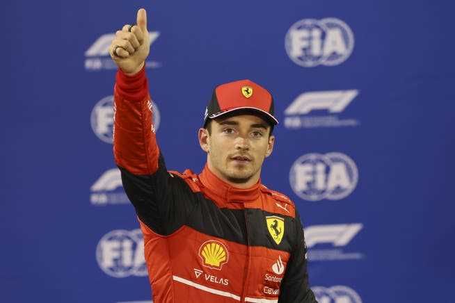 Charles Leclerc will start the Bahrain Grand Prix from pole position.