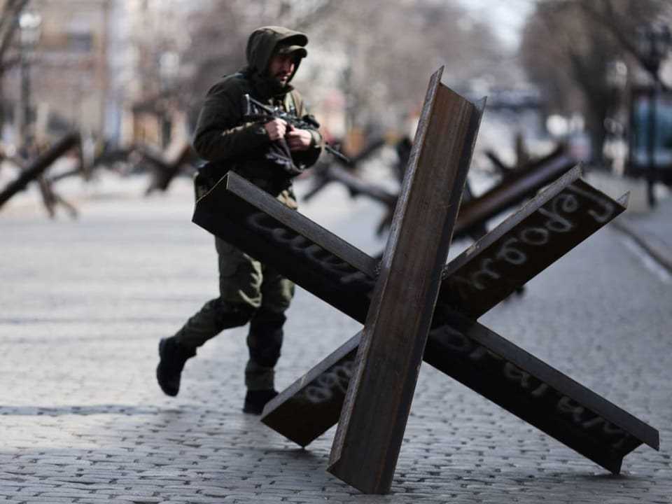 Barricades in Odessa.