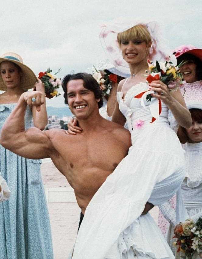 American actor Arnold Schwarzenegger at the Cannes Film Festival, May 19, 1977, to present 
