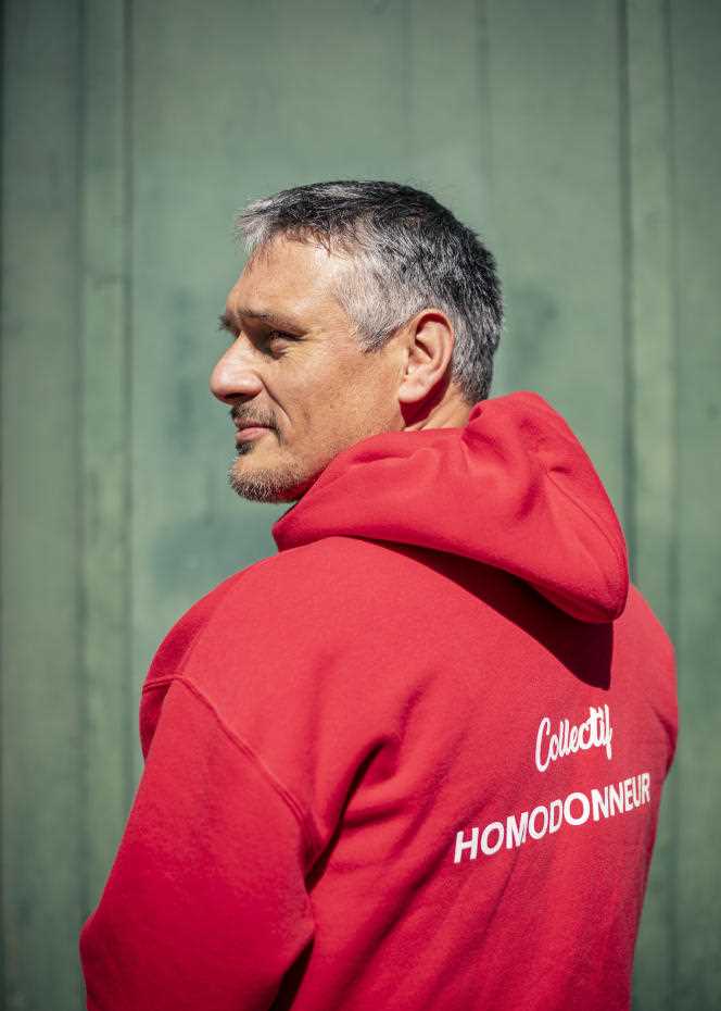 Frédéric Pécharman, coordinator of the Homodonneur collective, in Toulouse, March 23, 2022.