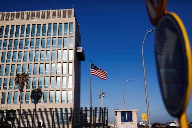 The United States Embassy in Cuba, March 3, 2022. 