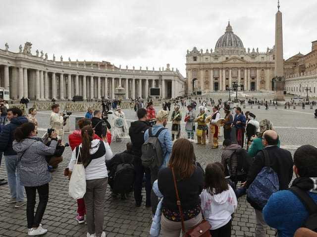 Touristen in Rom