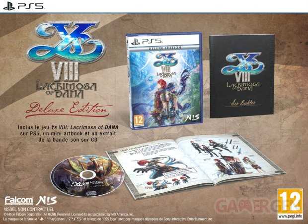 Ys VIII Lacrimosa of DANA PS5 Cover Deluxe Edition 03 04 2022