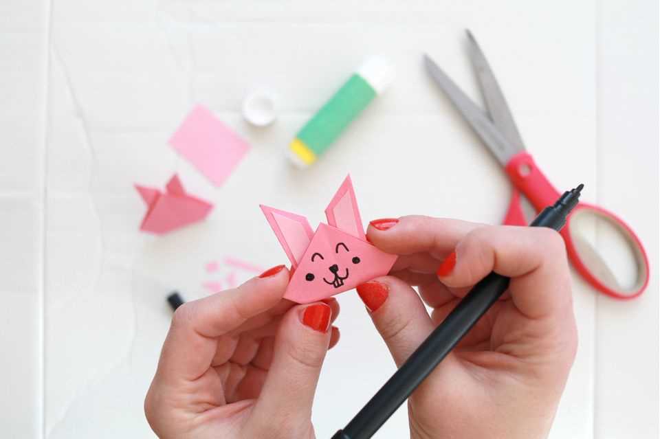 Origami animals: fold rabbit Step 8