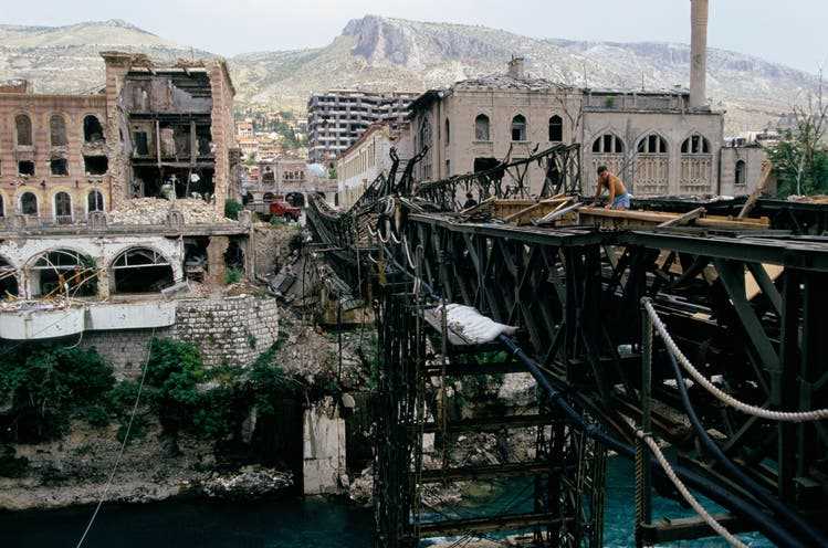 In Mostar verlief die Konfliktlinie quer durch die Stadt.