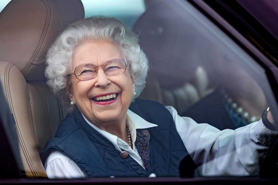 Queen Elizabeth at the Royal Windsor Horse Show on July 2, 2021.