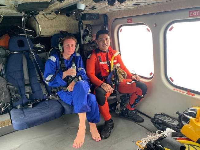 The diving instructor of the group of missing at sea was found on Thursday.