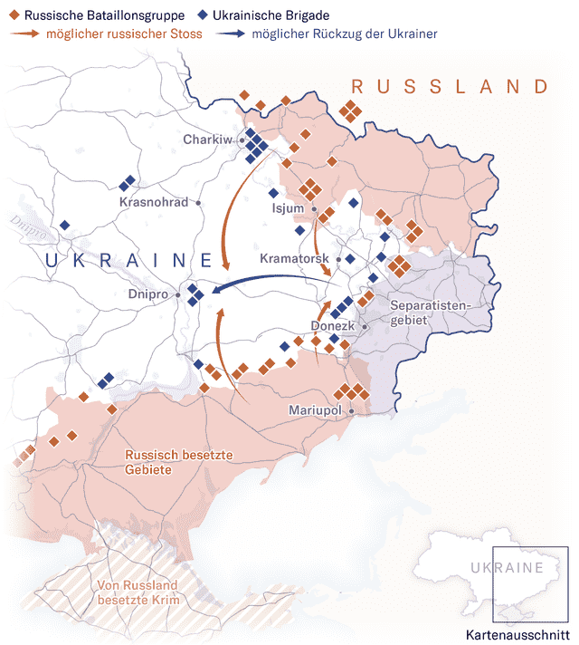 Possible development of the situation in Eastern Ukraine