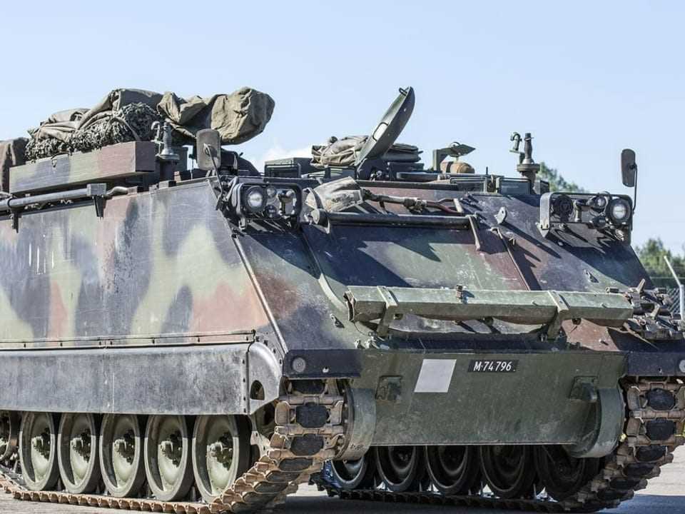 A Swiss Army 63/07 M113 armored personnel carrier.