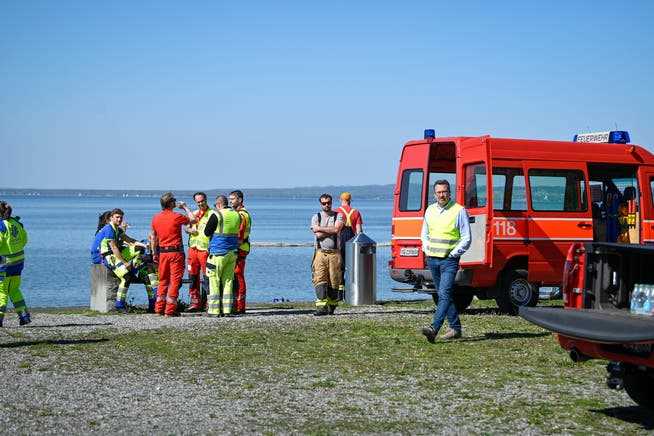 The rescue organizations were on a large scale at Lake Constance for several hours.