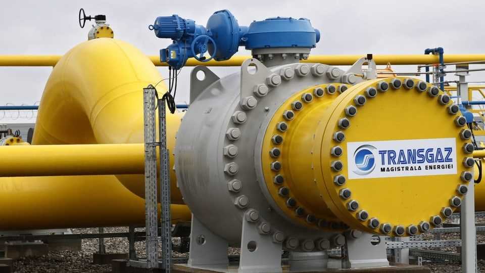 Gas pipeline in Romania.