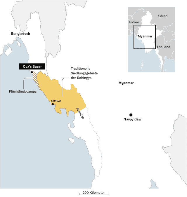 The expulsion of the Rohingya from Myanmar