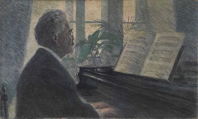 Egon Schiele: «Leopold Czihaczek am Klavier», 1907.