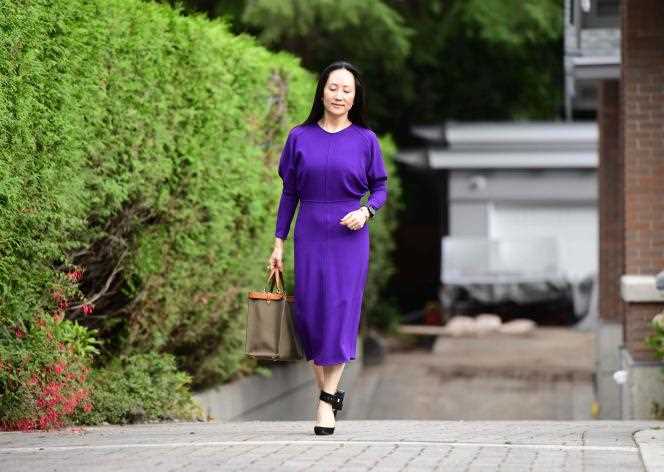 Huawei Chief Financial Officer Meng Wanzhou in Vancouver, Canada.  August 18, 2021.