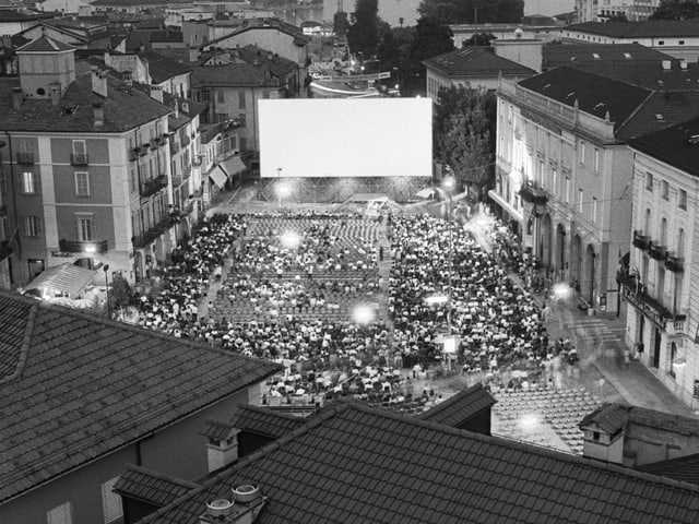 Aerial view of the film festival. 
