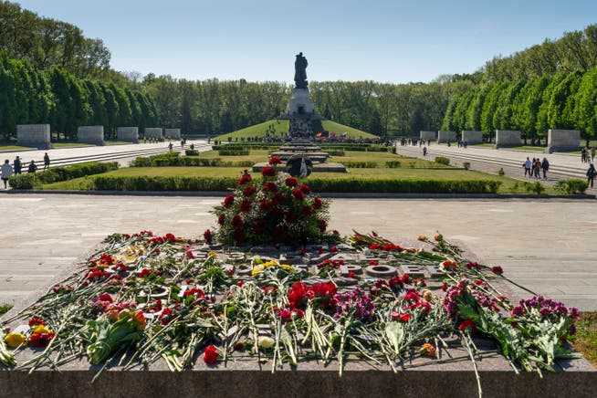 Soviet memorial in Berlin-Treptow on May 9, 2022.