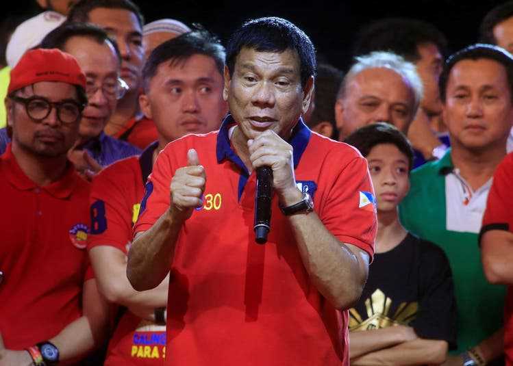 The populist Rodrigo Duterte is known for his direct, at times vulgar language.